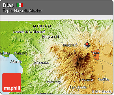 Physical 3D Map of Blas