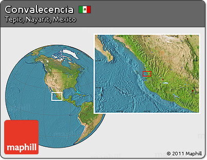 Satellite Location Map of Convalecencia