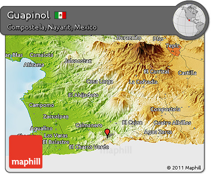 Physical Panoramic Map of Guapinol