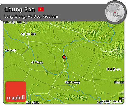 Physical 3D Map of Chung Sơn