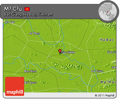 Physical 3D Map of Mỹ Cầu