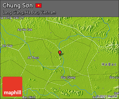 Physical 3D Map of Chung Sơn