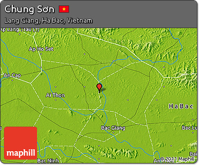 Physical 3D Map of Chung Sơn