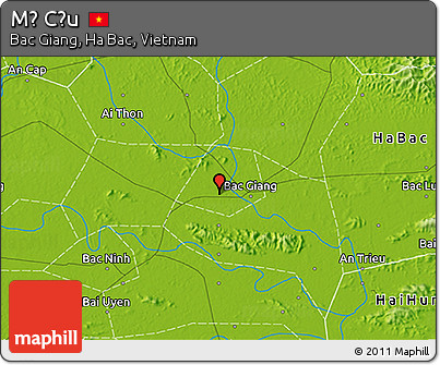 Physical 3D Map of Mỹ Cầu