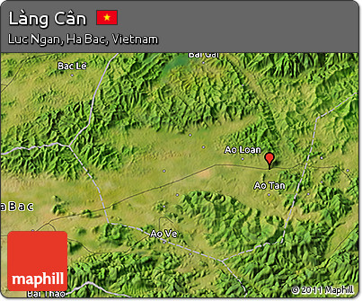 Satellite 3D Map of Làng Cân