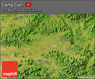 Satellite 3D Map of Làng Cân