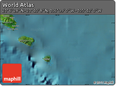 Satellite Map of the Area around 21° 23' 18" N, 106° 10' 30" W