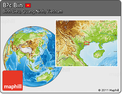 Physical Location Map of Bắc Bin