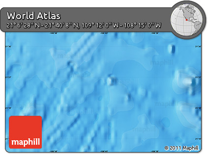 Political Map of the Area around 21° 23' 18" N, 108° 43' 29" W