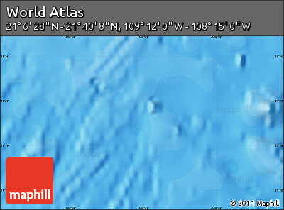 Political Map of the Area around 21° 23' 18" N, 108° 43' 29" W