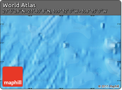 Political Map of the Area around 21° 23' 18" N, 108° 43' 29" W