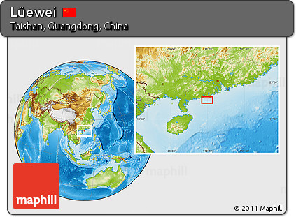 Physical Location Map of Lüewei