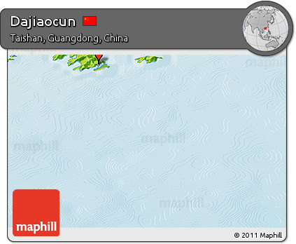 Physical Panoramic Map of Dajiaocun