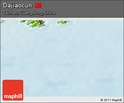 Physical Panoramic Map of Dajiaocun