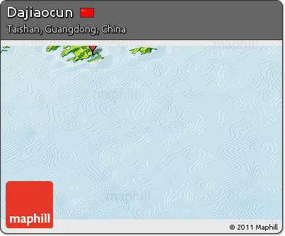 Physical Panoramic Map of Dajiaocun