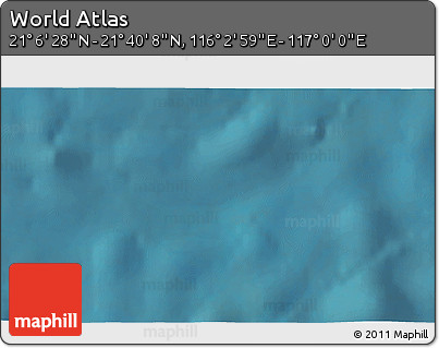 Satellite 3D Map of the Area around 21° 23' 18" N, 116° 31' 30" E
