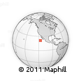 Outline Map of the Area around 21° 23' 18" N, 116° 22' 30" W, rectangular outline