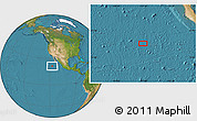 Satellite Location Map of the area around 21° 23' 18" N, 117° 13' 29" W