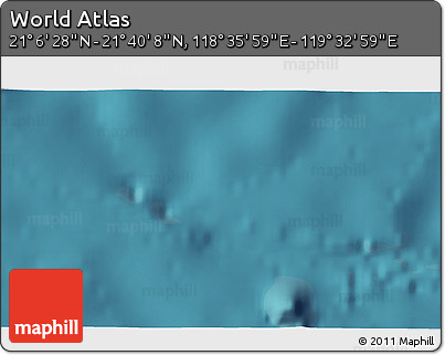 Satellite 3D Map of the Area around 21° 23' 18" N, 119° 4' 29" E