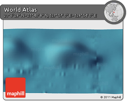 Satellite 3D Map of the Area around 21° 23' 18" N, 128° 25' 30" E