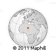Outline Map of the Area around 21° 23' 18" N, 12° 49' 29" E, rectangular outline