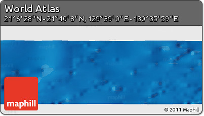 Physical Panoramic Map of the Area around 21° 23' 18" N, 130° 7' 30" E