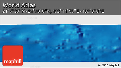 Physical Panoramic Map of the Area around 21° 23' 18" N, 132° 40' 30" E