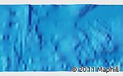 Physical 3D Map of the area around 21° 23' 18" N, 138° 37' 30" E