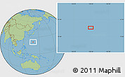Savanna Style Location Map of the area around 21° 23' 18" N, 138° 37' 30" E