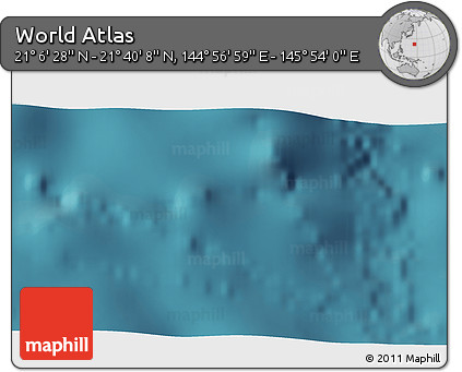 Satellite 3D Map of the Area around 21° 23' 18" N, 145° 25' 30" E