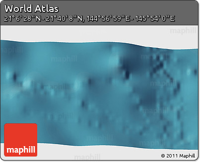 Satellite 3D Map of the Area around 21° 23' 18" N, 145° 25' 30" E