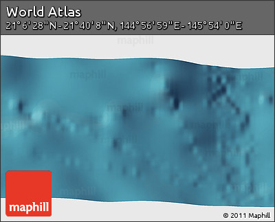 Satellite 3D Map of the Area around 21° 23' 18" N, 145° 25' 30" E