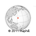 Outline Map of the Area around 21° 23' 18" N, 153° 55' 30" E, rectangular outline