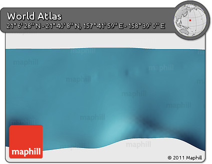 Satellite 3D Map of the Area around 21° 23' 18" N, 158° 10' 30" E