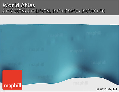 Satellite 3D Map of the Area around 21° 23' 18" N, 158° 10' 30" E