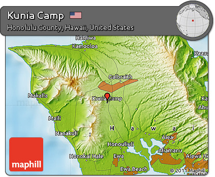Physical Map of Kunia Camp