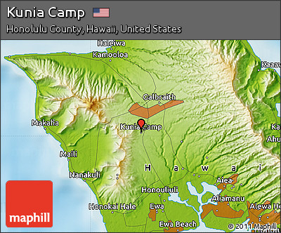 Physical Map of Kunia Camp
