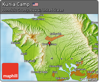 Physical Map of Kunia Camp