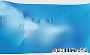 Physical 3D Map of the area around 21° 23' 18" N, 159° 52' 30" E