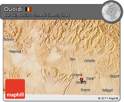 Satellite 3D Map of Ouoïdi