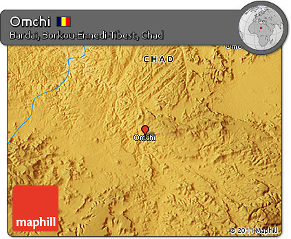 Physical 3D Map of Omchi