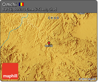 Physical 3D Map of Omchi