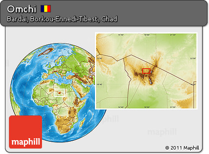 Physical Location Map of Omchi