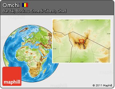 Physical Location Map of Omchi