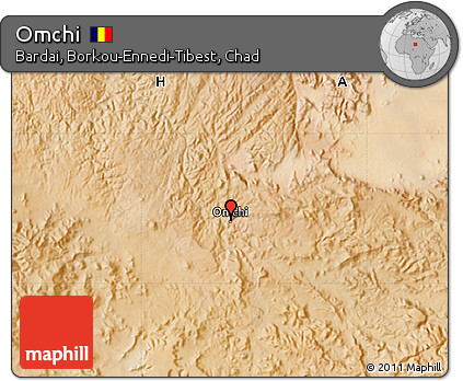 Satellite Map of Omchi