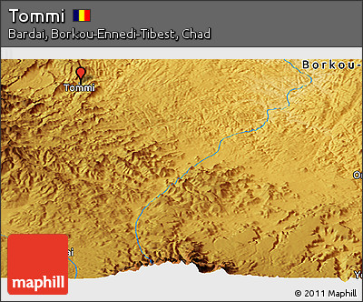 Physical Panoramic Map of Tommi