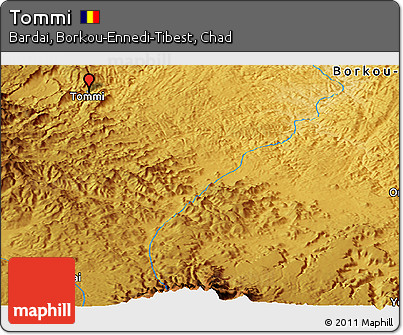 Physical Panoramic Map of Tommi