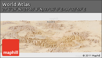 Satellite Panoramic Map of the Area around 21° 23' 18" N, 34° 4' 30" E