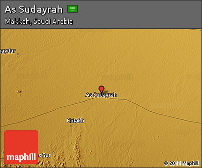 Physical 3D Map of As Sudayrah