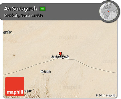 Satellite 3D Map of As Sudayrah